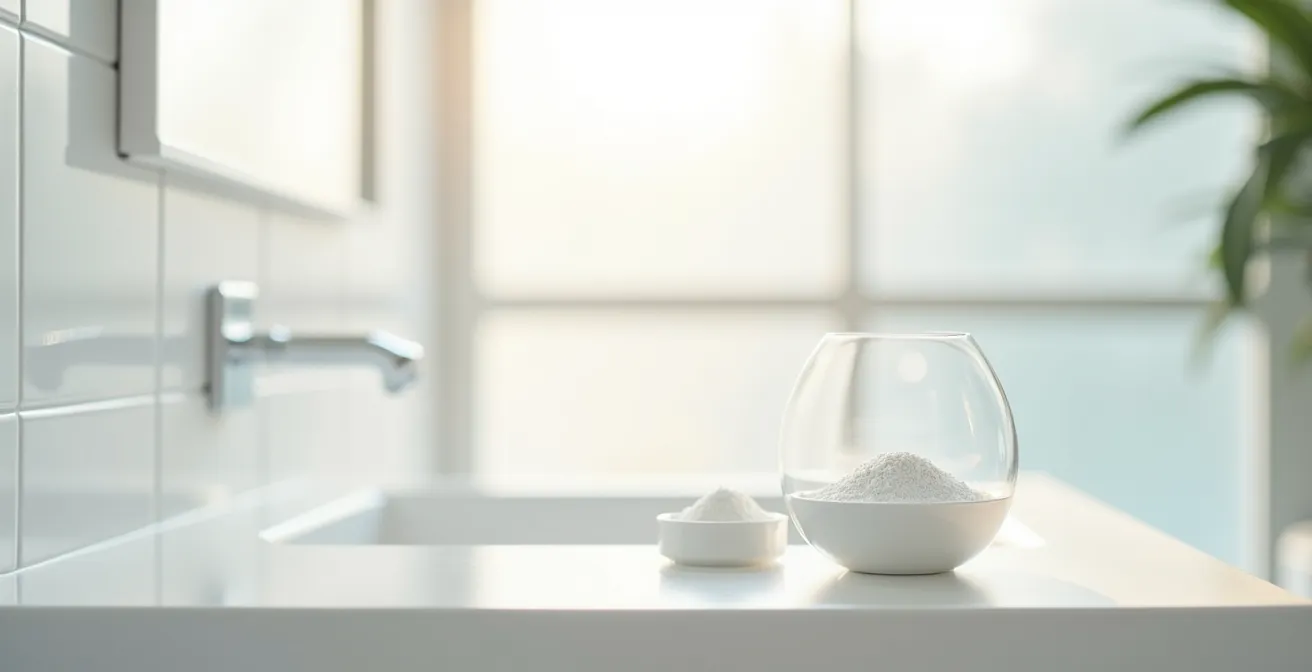 Vue microscopique abstraite de particules blanches dans un environnement fluide