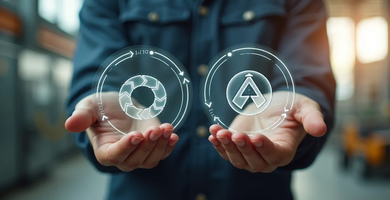 Visualisation du bilan énergétique comparé entre recyclage chimique et incinération des plastiques