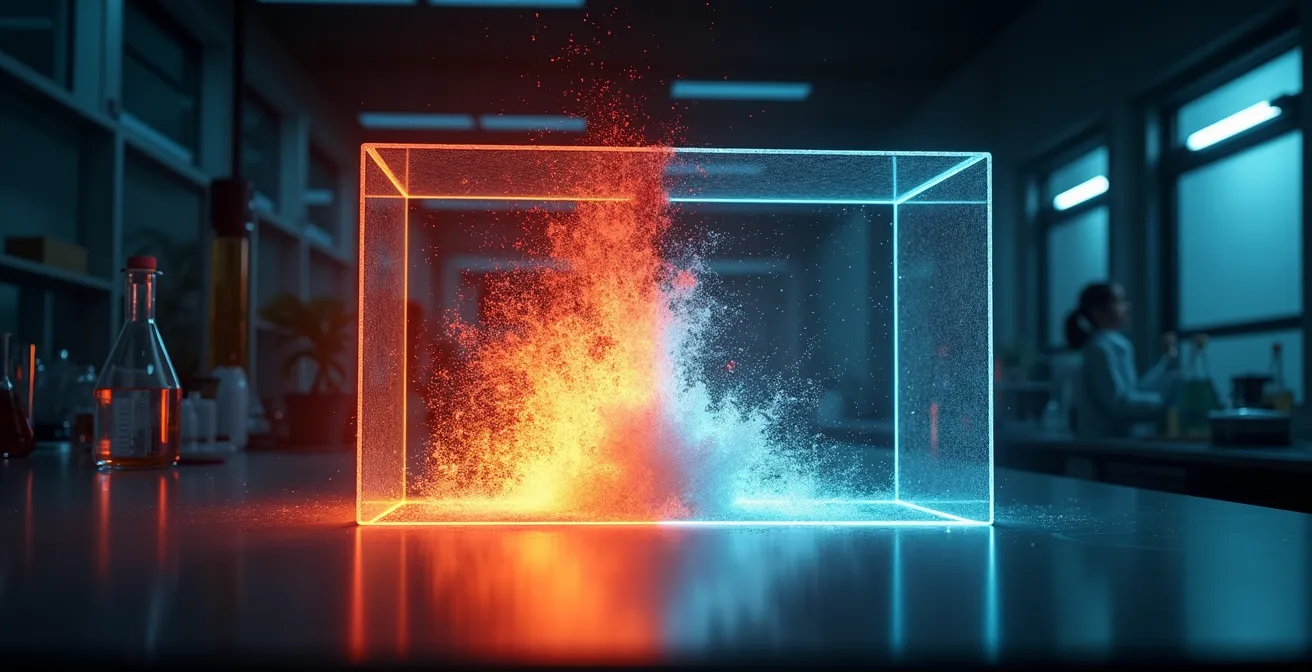 Environnement de simulation montrant un scénario d'erreur contrôlée en laboratoire virtuel