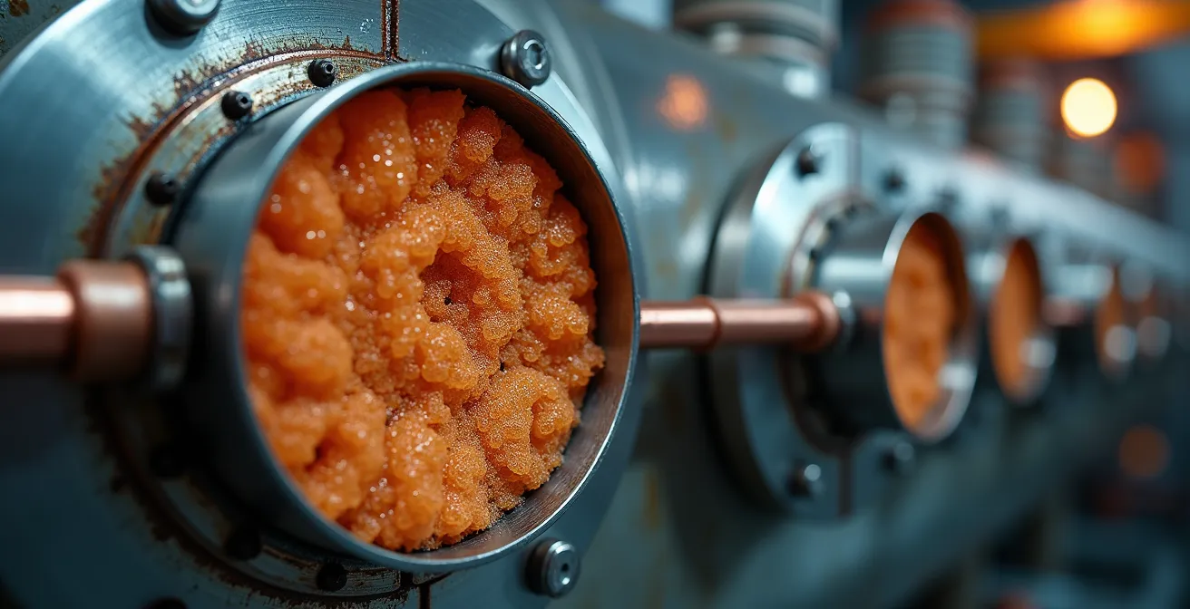 Système de stockage thermique avec ballon tampon de grande capacité dans un local technique
